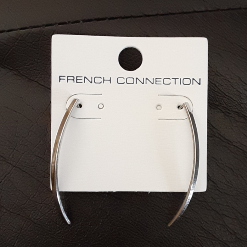 New French Connection Silver Earrings 12$